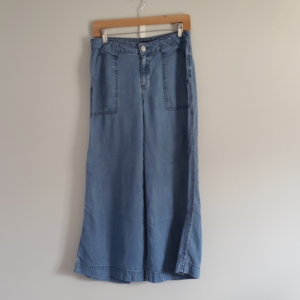 Anthropologie wide legged jeans